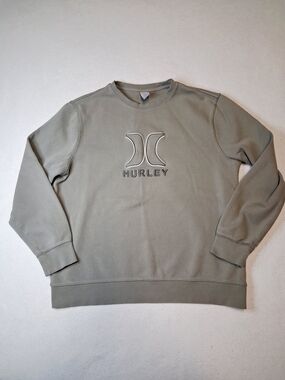 Hurley Men's Crewneck Sweatshirt in Olive